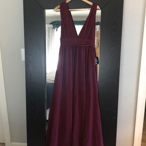 Lulus burgundy Heavenly Hues maxi dress